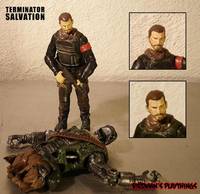 Terminator Salvation - 4inch T-600 'Desert Duel ' & John Connor (Terminator) Custom Action Figure