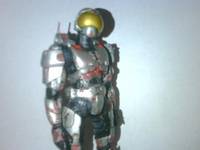 Silver/Red Security (Halo) Custom Action Figure