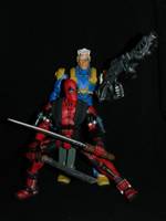 Deadpool and Cable (Marvel Universe) Custom Action Figure
