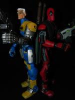 Deadpool and Cable (Marvel Universe) Custom Action Figure