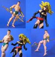 Ms. Marvel & Namor - Alex Ross Style (Avengers) Custom Action Figure