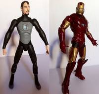 Tony Stark under Suit Armor - Ironman Mark III Removable Armor Ironman Movie Marvel Figure (Iron Man) Custom Action Figure