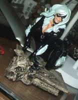 Black Cat - Felicia Hardy - Repaint Gashapown (Spider-Man) Custom Miniature / Figurine
