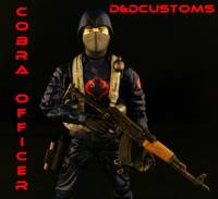 Cobra Officer Red Logo Marvel Legends Style (G.I. Joe) Custom Action Figure