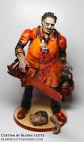LEATHERFACE Orange Lantern (Green Lantern) Custom Action Figure