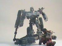 Animated Movie Damage Optimus Prime (Transformers) Custom Action Figure