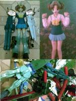 Gundam Cosplayer Anime Fangirl (Anime) Custom Action Figure