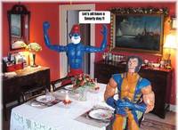 Nightcrawler (as Papa Smurf) (Marvel Legends) Custom Action Figure