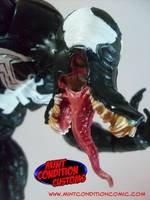 Venom (Classic) W/ 3 Alternate Heads and Web Line (Marvel Legends) Custom Action Figure