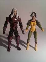 Age of Apocalyse Magneto and Rogue (Marvel Universe) Custom Action Figure