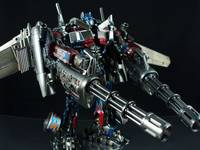 DOTM Battle Ops + Jetwing Optimus Prime (Transformers) Custom Action Figure