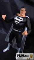 Superman Black Costume (DC Direct) Custom Action Figure