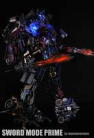 Ultimate Power up Optimus Prime (Transformers) Custom Action Figure