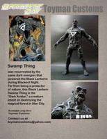 Black  Lantern Swampthing (Green Lantern) Custom Action Figure