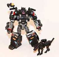 Sound Blaster with Ravage (Transformers) Custom Action Figure