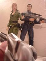 Kara Thace and Lee Adama (Battlestar Galactica) Custom Action Figure