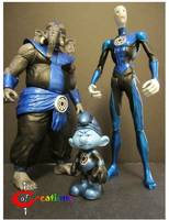 Blue Lantern Smurf (Green Lantern) Custom Miniature / Figurine