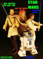 Star Wars QUI-GON JINN Jedi Master (Star Wars) Custom Action Figure