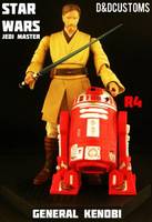 Jedi Knight Master General Kenobi ROTS (Star Wars) Custom Action Figure
