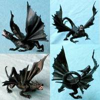 Black Dragon (Wizardry) Custom Miniature / Figurine