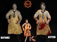 Leatherface (Restoration and Repaint) (Movie Maniacs) Custom Action Figure