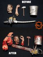Leatherface (Restoration and Repaint) (Movie Maniacs) Custom Action Figure