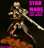 Zam Wesell Bounty Hunter AOTC (Star Wars) Custom Action Figure