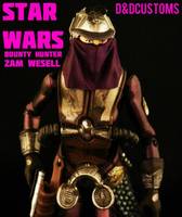 Zam Wesell Bounty Hunter AOTC (Star Wars) Custom Action Figure