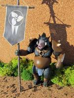 White Witch's Army  Ensign Holder Minoboar (Fantasy) Custom Action Figure