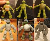 Michaelangelo and Klunk 1985 (Teenage Mutant Ninja Turtles) Custom Action Figure