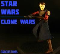 Anakin Skywalker Animated (Star Wars Clone Wars) Custom Action Figure