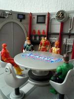 JLA Meeting Room Diorama. (Justice League) Custom Diorama / Playset