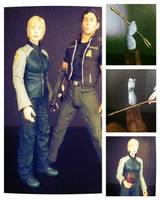 Starbuck (Season 2) with Arrow of Apollo Stand (Battlestar Galactica) Custom Action Figure