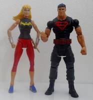 Young Justice SUPERBOY & WONDER GIRL (DC Universe) Custom Action Figure