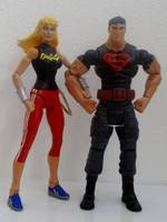 Young Justice SUPERBOY & WONDER GIRL (DC Universe) Custom Action Figure