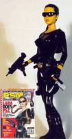 Lara Croft in Black Skintight (Tomb Raider) Custom Action Figure