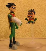 Nosyarg Kcid aka Larry & 'Fractured Arm' Robin (Teen Titans) Custom Action Figure