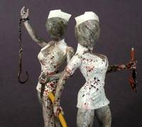 Silent Hill Nurse Twins (Movie Maniacs) Custom Action Figure