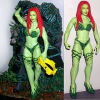 I CAUGHT a BAT  Dio - Poison Ivy (a.F.) X Batman (Stat) (DC Universe) Custom Diorama / Playset