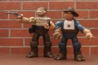 TMNT Walking Dead Rick and Carl Grimes (Teenage Mutant Ninja Turtles) Custom Action Figure