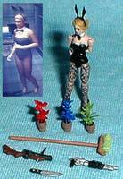 Funny Bunny Cindy Lennox (Resident Evil) Custom Miniature / Figurine
