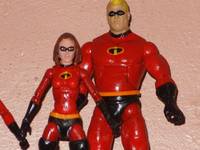 Mr Incredible and Elasti-Girl (Incredibles) Custom Action Figure