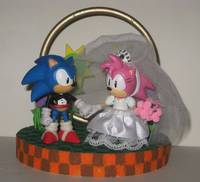Sonic Wedding Cake Topper (Sonic) Custom Diorama / Playset