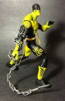 MK Scorpion (Concept) W/ Alternate Head & Poseable Chain (Mortal Kombat) Custom Action Figure