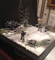 Defend the Anti-Tank Gun! (Original) Custom Diorama / Playset