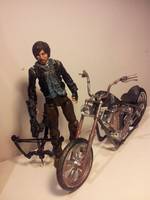 Daryl Dixon and Motorbike Season 4 (Walking Dead) Custom Action Figure