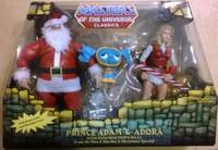 Prince Adam as "Santa", Adora, and Relay (Masters of the Universe) Custom Action Figure