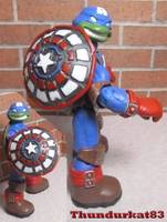 Captain America: the First Turtle (Teenage Mutant Ninja Turtles) Custom Action Figure