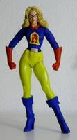 LIBERTY BELL I Libby Lawrence All-Star Squadron Removable Cape (Adult Swim) Custom Action Figure