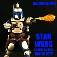 JANGO FETT Bounty Hunter AOTC ROTS (Star Wars) Custom Action Figure